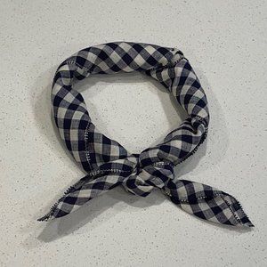 Charlotte Scarf NAVY GINGHAM CHECK - by Trovata Birds of Paradis